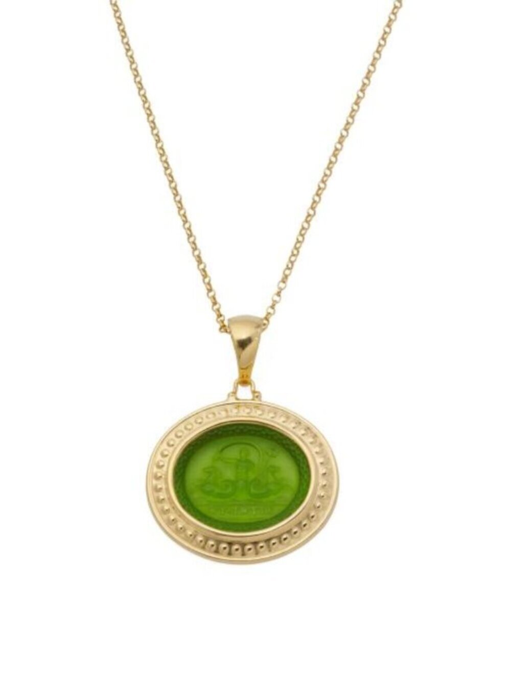 TAGLIAMONTE Made In Italy 18kt Gold Plated Neptune Venetian Glass Pendant Neckla